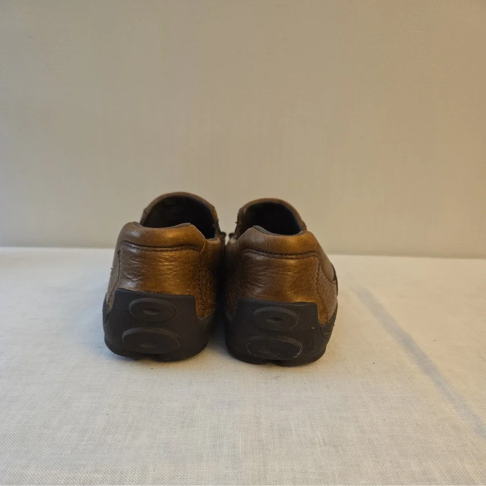 Merrell Mens Loafers Brown Leather Dark Earth Comfort Casual Size 9.5